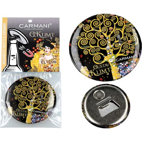 Apribottiglie con magnete - G. Klimt, L'Albero della Vita (carmani)