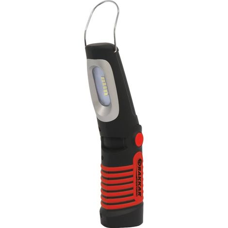 Magnetische und gelenkige Werkstatt-Handleuchte 21 + 5 LEDs ohne Kabel DRAKKAR EQUIPEMENT - 02255