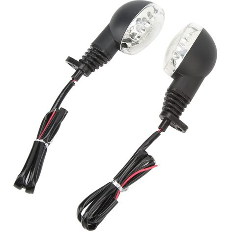 2x Feux de Clignotants Avant Arrière Moto LED 12V DC, Indicateurs Transparents Compatibles NINJA 250R 2008-2012 (1/5)