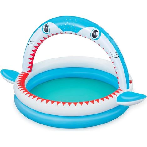 Piscine Pour Enfants Sharktastic 2 Requins 163x127x92cm Avec Spray 53157 (1/5)
