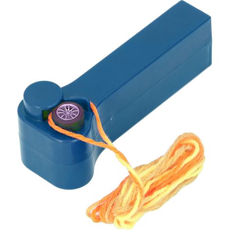 Lanceur de corde à hélice, structure compacte, couleur vive, jouet électrique pour chats, enfants et adultes, jouet d'extérieur, bleu foncé (1/5)