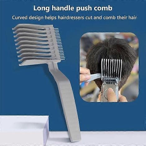Peigne dégradé pour coiffure, peigne de positionnement incurvé professionnel (ensemble de 3 pièces) (1/4)