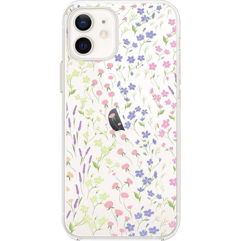 iPhone 12 Mini Hülle, Transparent, Silikon Flexi, Wildblumen (1/5)