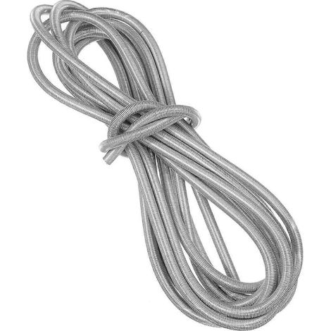 Protection de conduite de frein en fil d'acier inoxydable, protection de tube de flexible de frein, protection de ressort-400X0.55cm-Silver