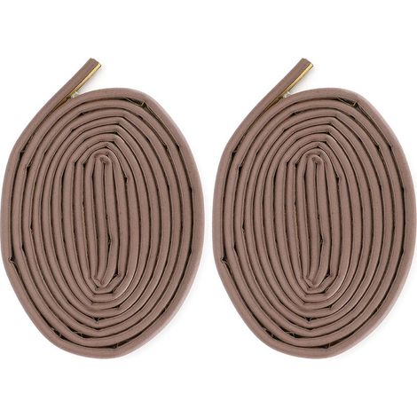 2 Pièces Bande d'Étanchéité Adhésive Anti-Bruit pour Porte Coulissante et Porte de Sécurité Marron (1/5)