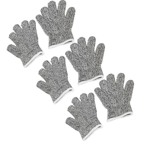 3 Paar schnittfeste Handschuhe für Kinder, Gartenarbeit, Outdoor-Aktivitäten, schnittfeste Arbeitshandschuhe (1/5)