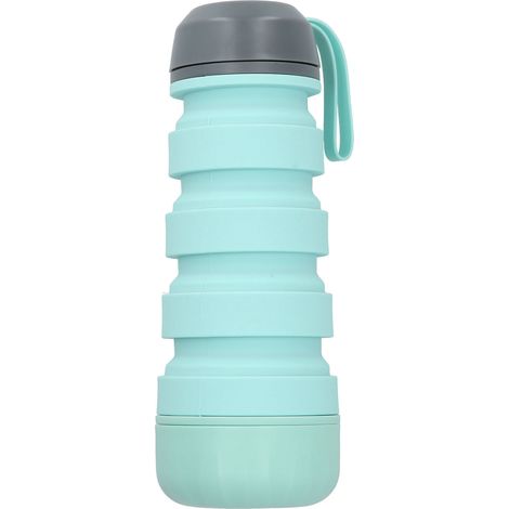 Gourde pliable multifonction en silicone, extensible et portable, bouilloire de voyage pour extérieur, couleur verte (1/5)