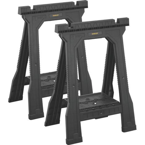 Stanley Saw Horse Folding Sawhorse Twin Pack 362Kg Load STST1-70355 STA170355