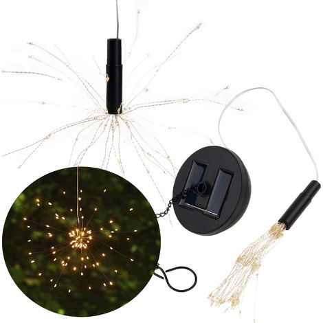TG66764 Solarlampe Löwenzahn Feuerwerk Garten 90 LED Solarlampe Baum