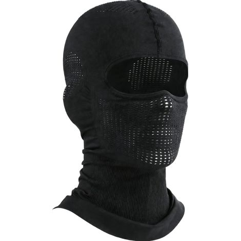 Cagoule Moto Respirante,Noir,Thermique,Coupe-Vent,Evacue LHumidite Rapide,Perforations Anti-Buee,Confort Ajustable pour Homme&Femme,Usage Moto,Velo,Ski,Printemps Automne Hiver Legere,Cagoule Ski (1/5)
