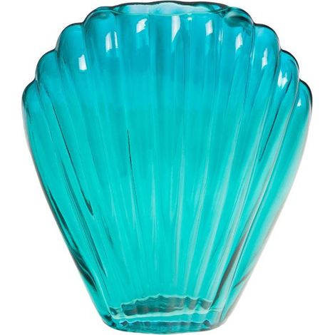 Amadeus - Vase Coquillage turquoise 22 cm (1/2)