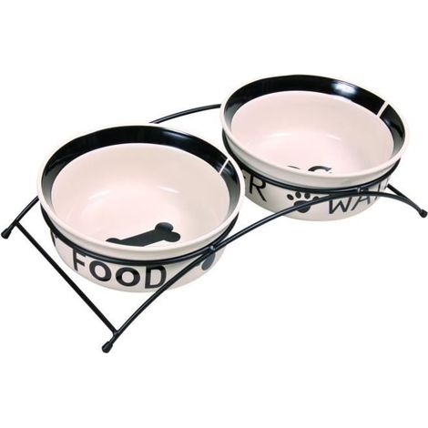 TRIXIE Set de cuencos Eat On Feet 20 cm 3,2 L 24642
