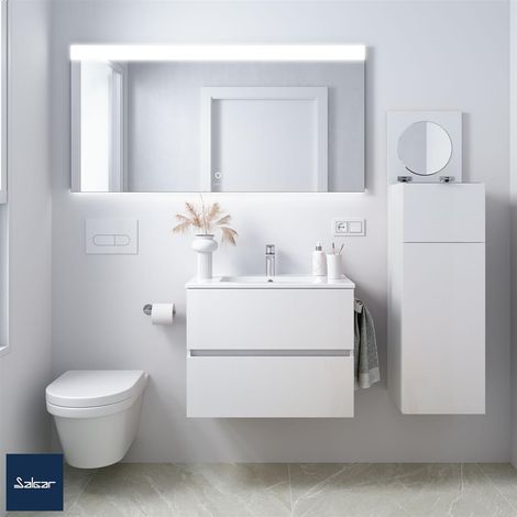 Armoire murale FUSSION LINE 700 PROFONDEUR 40 2 tiroirs avec fermeture amortie Blanc brillant 697 x 540 x 385 mm (1/5)