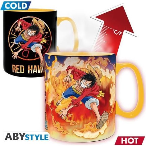 Tasse - ABYstyle - Wärmewechsel - 460 ml - Luffy & Sabo - Keramik