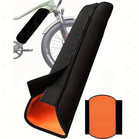 Étui de protection pour batterie de vélo électrique, compatible avec porte-bagages 30-38 cm, étanche, résistant à la saleté et aux rayures, couleur orange.-AquaForge (1/5)