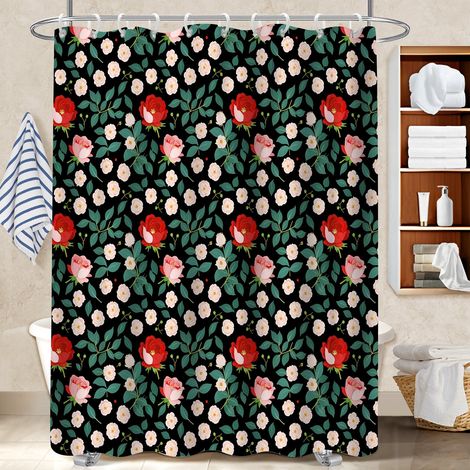 Rideau de bain 180x180 résistant rideau imperméable pour salle de bain avec douche à l’italienne (1/5)