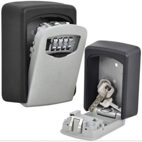 Serrure à clé Boîte de Stockage de Grande capacité Boîte Peut contenir jusqu'à 5 Touches pour l'extérieur Master Key avec Coque étanche à Fixer au Mur pour Les Maisons, Business