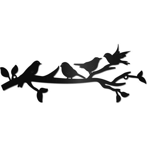 10 cm Art mural métal noir rustique ferme, décoration murale pour jardin maison (1/5)