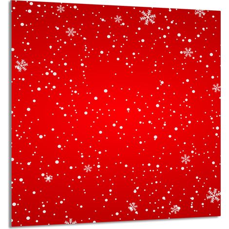 Panneau de verre pour cuisine 60x65 rouge (1/5)