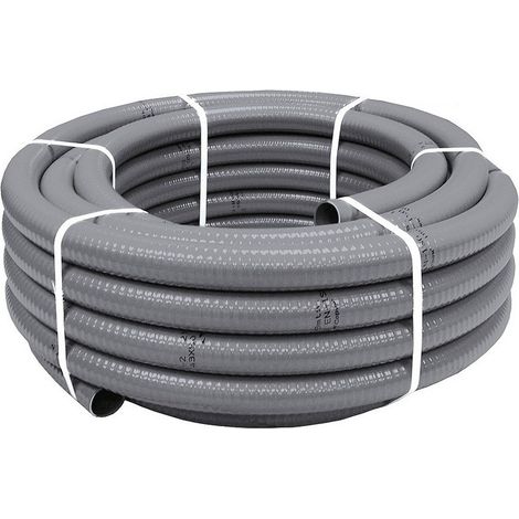 Hidrotubo PVC reforzado para desagüe aire acondicionado Gris Ø13/16 Gris Ø13/16