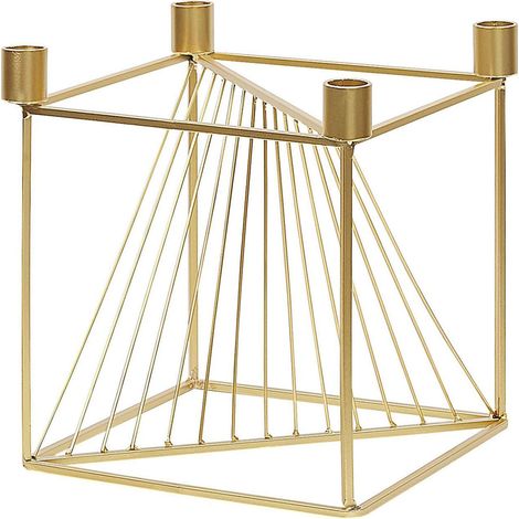 Candle Holder MINDORO Metal 23 cm Gold (1/5)