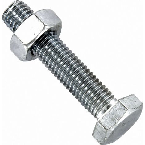 Bullone a testa esagonale AZI, 6x30, 14 pezzi