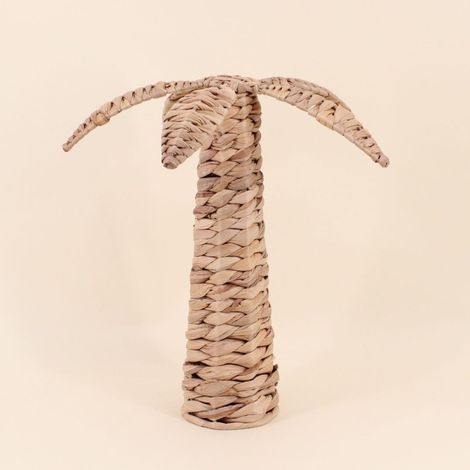 Objet déco palmier en jacinthe d'eau 36cm (1/5)