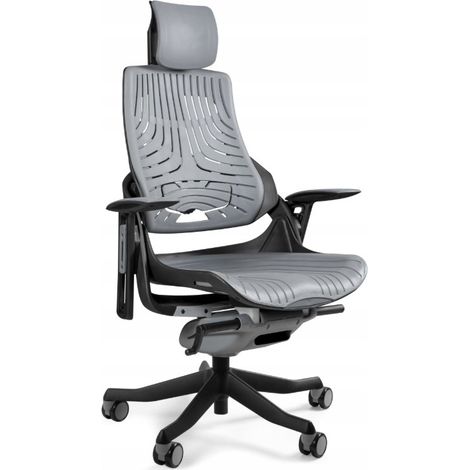 Wau TPE-8 Bürostuhl Elastomer grau/schwarz (1/4)