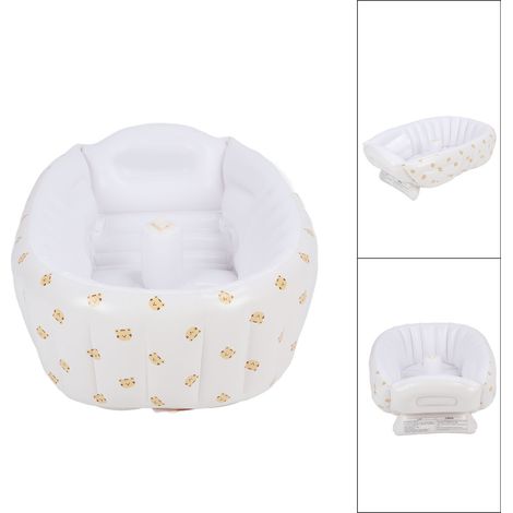 Aufblasbare Babybadewanne, faltbare Neugeborenenbadewanne, tragbarer Duschsitz mit integrierter Luftpumpe, Typ B