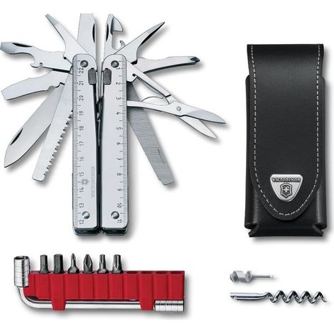 Victorinox SwissTool X Plus 39 functions with leather case silver V-3 03 V3 03 Victorinox03 Victorinox 03 38 L VictorinoxL Victo