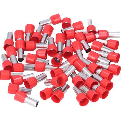 50 embouts de câble isolés EU style, pinces à sertir, connecteurs AWG 2 E35-16 (1/5)