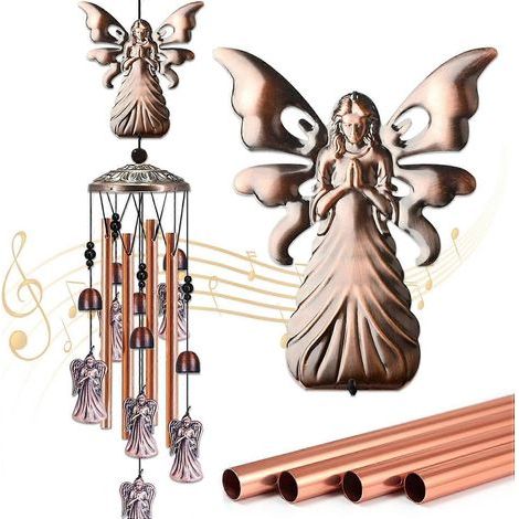 Carillons éoliens d'ange haut de gamme. carillons décoratifs pour jardin et cour extérieure (1/5)