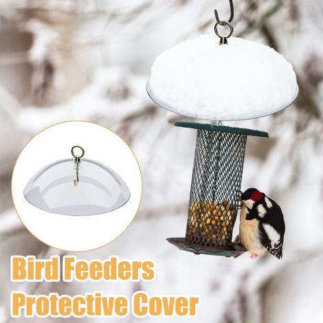 Déflecteur extérieur pour mangeoire à oiseaux, dôme de protection transparent pour mangeoire à oiseaux suspendue, couvercle de protection pour mangeoires à colibris (1/5)