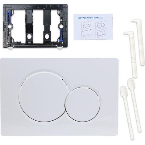 KLVGTIFS PU - Pour plaque de commande double Geberit Sigma01 UP300 (115.770) Blanc (1/3)