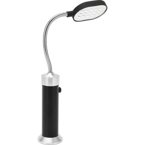 Lampe LED Magnétique Extérieure 360° Haute Luminosité pour Pêche Camping Vélo Noir Résistante à l'Eau