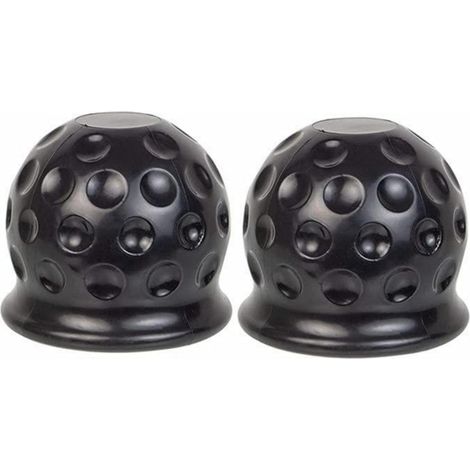 2er Set Anhängerkupplung Kugelabdeckung 50mm Gummi Abrieb- & Schmutzschutz (1/5)