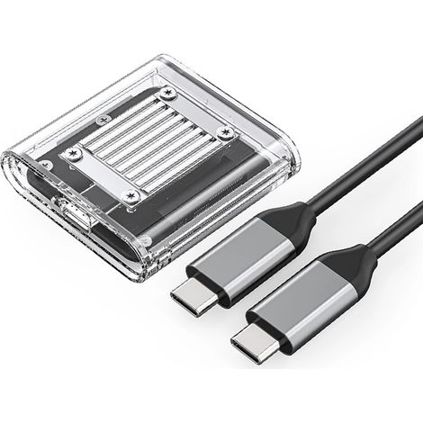 Orico TC20-M2-10G Caddy per SSD M.2 NVMe USB-C 3.2 - Trasparente (1/5)