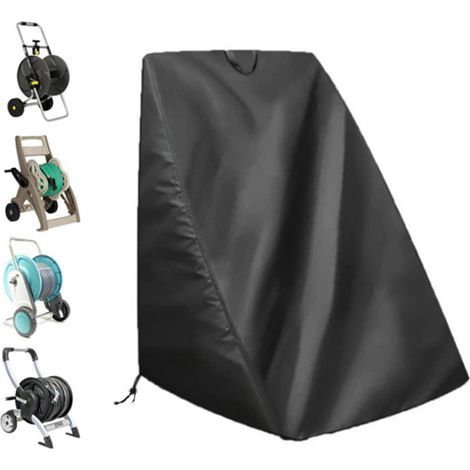 Housse De Protection Pour Enrouleur De Tuyau D'Arrosage Imperméable Portable Pour Patio Anti-Poussière Pour Support De Tuyau D'Arrosage Taille Noir (1/5)