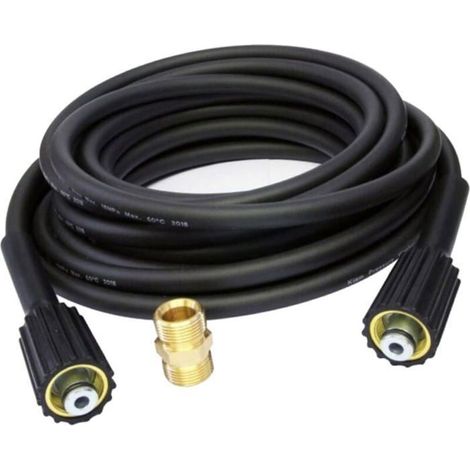 Tuyau nettoyeur haute pression 10 m – Raccord M22 mâle – Léger – XVX (1/4)