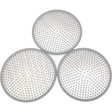 Pack de trois Filtre pour bonde de douche Grille de douche en acier inoxydable Gris Odipie (1/5)