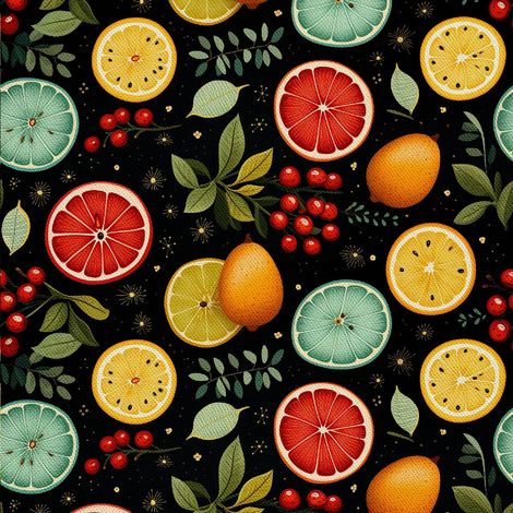 Tela decorativa para exteriores Oxford - Motivo frutal DX6648 (1/5)
