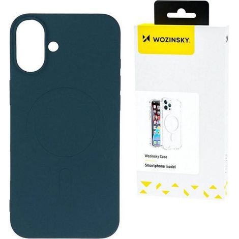 Coque Silicone Liquide - MagSafe Compatible - Samsung Galaxy S24 FE - Bleu Foncé - 1 Pièce (1/2)