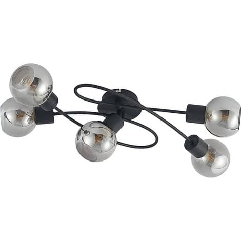[GEBRAUCHT] B-Ware Lindby Deckenlampe Elaina Hängelampe Lampe Deckenlicht E14 5 Flg Schwarz Sm514