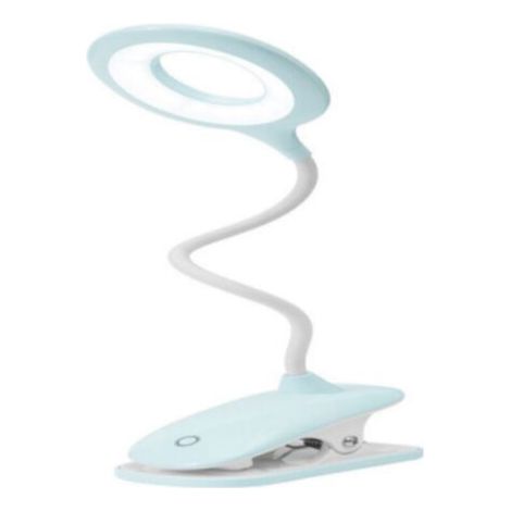 Lampada da lettura a LED con clip, lampada da scrivania per bambini con collo flessibile, ricaricabile tramite USB, per eReader, studio e lavoro (1/4)