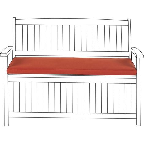 Bankauflage SOVANA 45 x 110 cm Dunkelrot