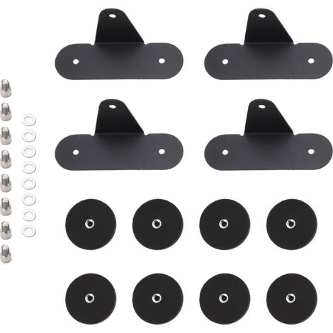 Support de barre lumineuse magnétique 66mm, support de montage LED avec Protection en caoutchouc pour capot de toit, 4 pièces (1/5)
