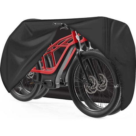 Fahrradabdeckung für 2 Fahrräder, wasserdicht, 600D Oxford, Outdoor, Heavy Duty (1/5)