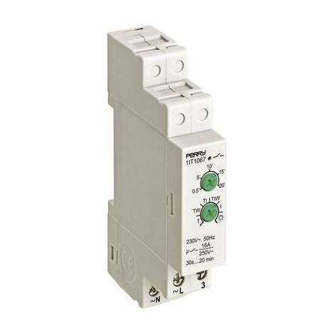 Wallair N61145 Relè temporizzatore luci scale Guida DIN 230 V/AC (1/2)