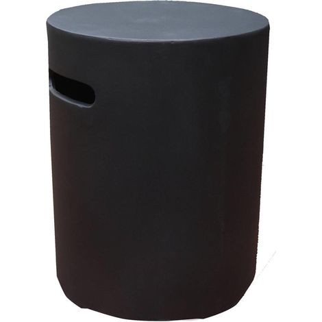 Cache bouteille de gaz rond noir, 40x40x50,8 (1/2)