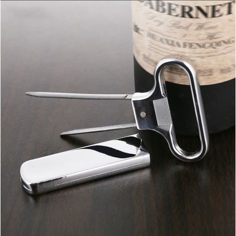 Tire-bouchon portable argenté, pompe à bouchon, outil de service et tire-bouchon P-AquaForge (1/4)